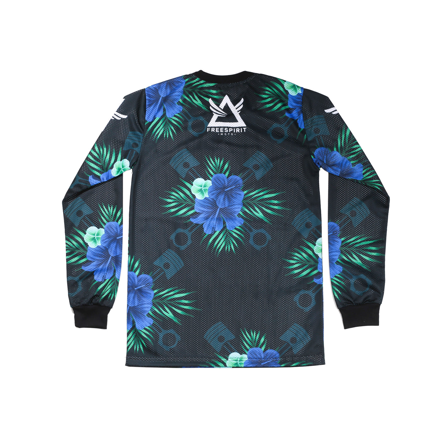 Floral Blue Riding Jersey