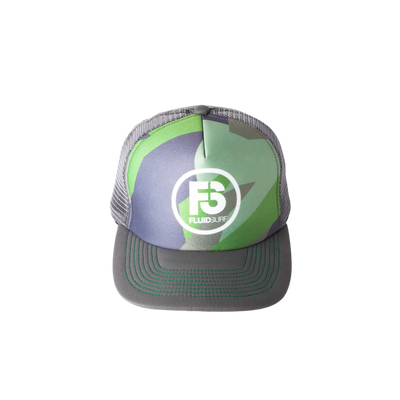 GeoCamo Jungle Flat Brim Trucker Cap