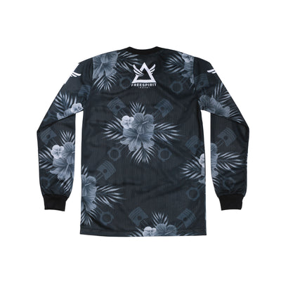 Floral Gray Riding Jersey